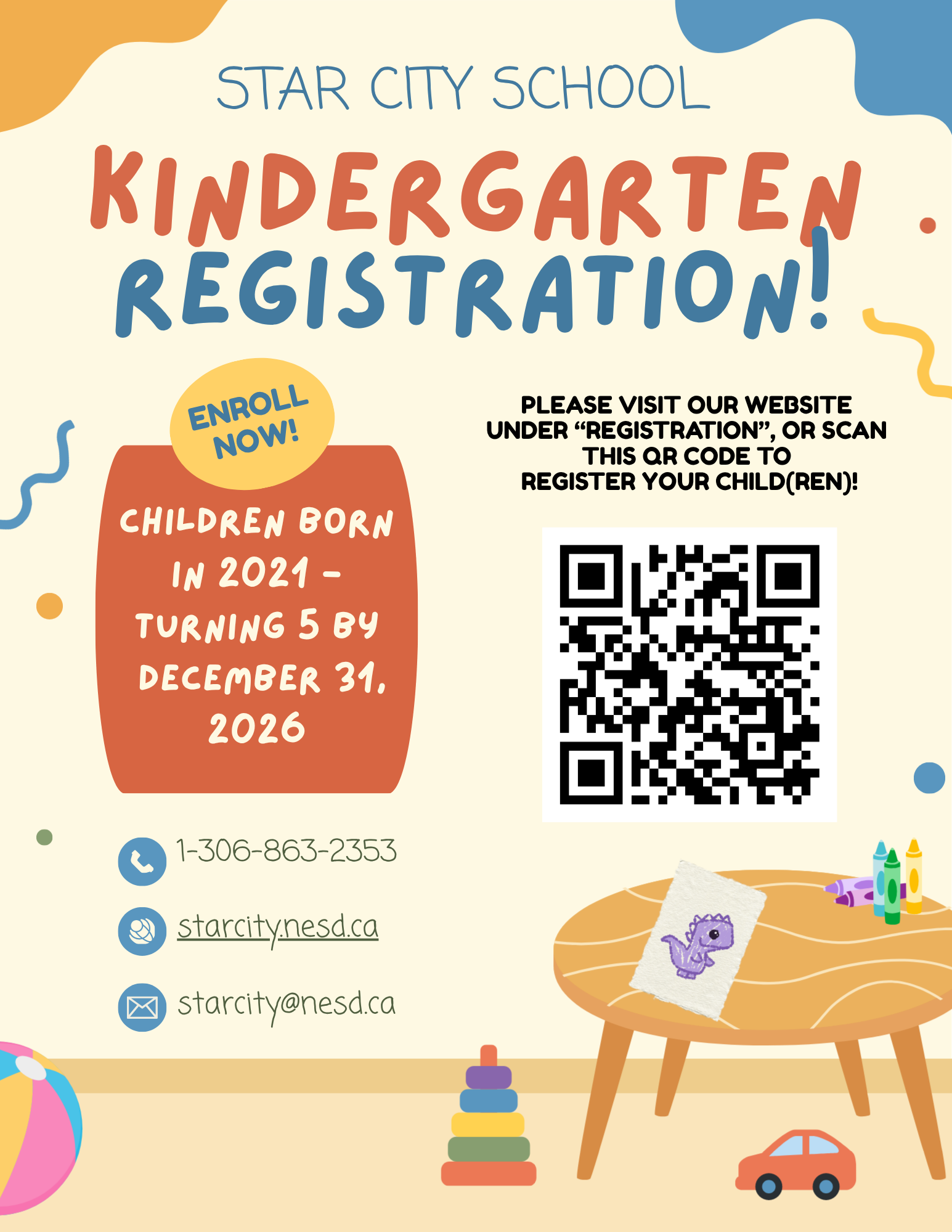 Kindergarten Registration 2026/27