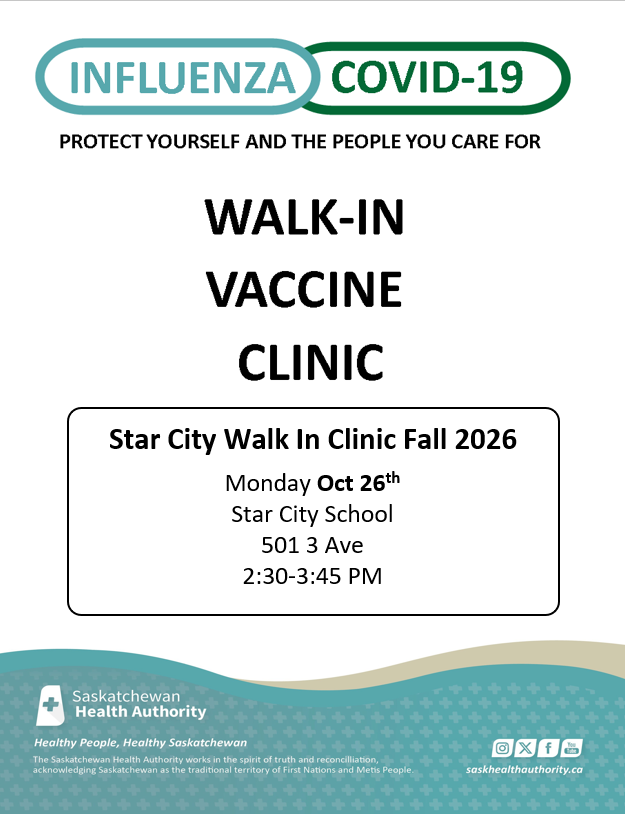 Walk In Vaccine Clinic - Oct. 26, 2026
